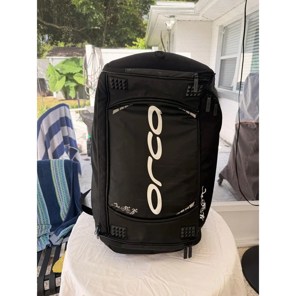Orca Triathlon Transition Backpack Black Gear Bag Training Race Day